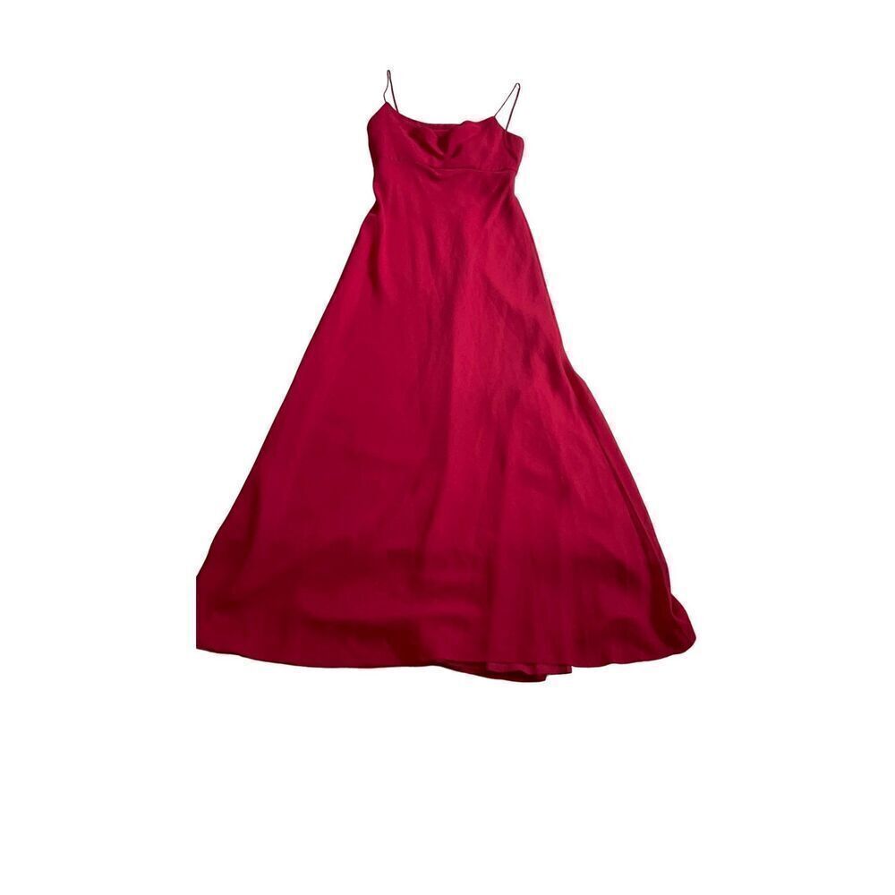 Michelangelo Prom/ Wedding Gown Red Maxi Dress Size M